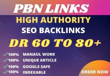 I will build 25 backlinks powerful DR 50 to 60 backlinks for seo