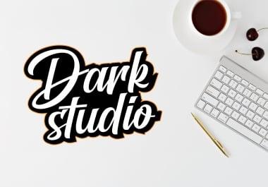 I will design handwritten hand lettering and hand drawn typography logo