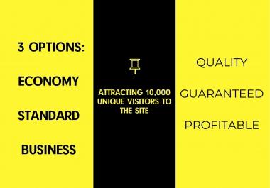 I will attract 10,000 unique visitors to the site