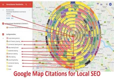 I will do 300 Google Map Citations with Local Listing at GMB