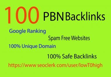 I Will Make 100 Unique Domain Permanent Home Page PBN Backlinks