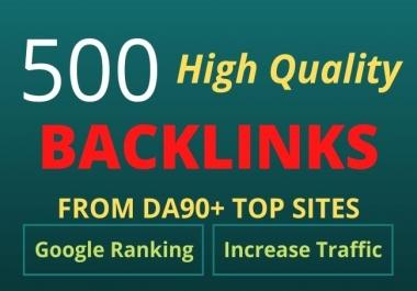 I will create 500 high quality SEO dofollow backlinks