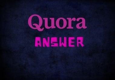 6 high quality quora answer with your website URL