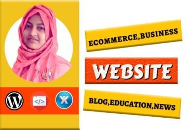 I will Create Responsive any kind of website for you