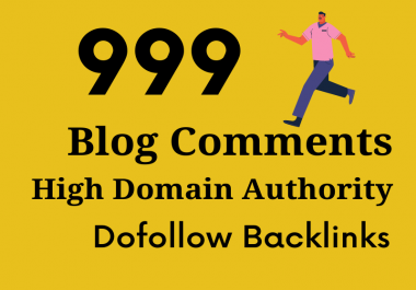 I will manually create 999 do-follow blog comments back-links