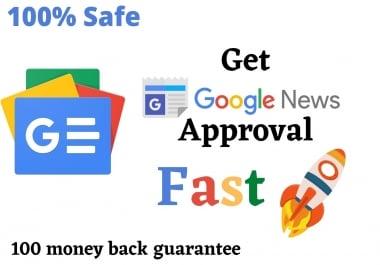I will get google news approval on WordPress blog get free traffic