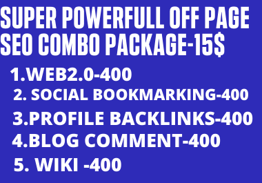 i will provide super powerful seo combo package for fastest rank up