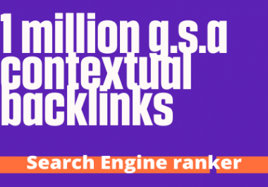 I will do 1 million contextual SEO high quality backlinks