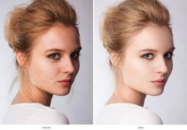 I will do skin retouch,  photo editing,  photo enhancement
