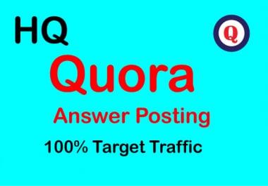Guaranteed Promote your website 5 high quality Quora answer backlinks