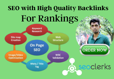 SEO with high quality backlinks for rankings