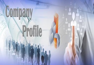 I will write a reasonable company profile
