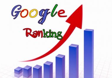 Offer Rank your website on google 1st page