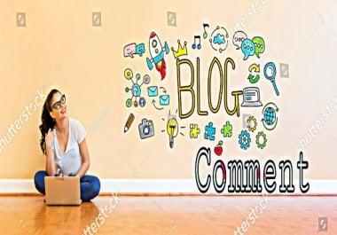 I will do manually promote your website 50 high DA PA Do Follow blog comments baklinks