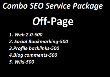 I will provide combo SEO services off-page package