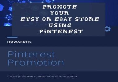 Promote your Etsy or Ebay store using Pinterest
