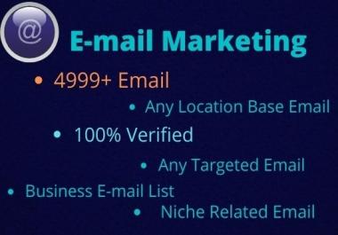 I Will Collect 5k Niche Targeted E-mail list