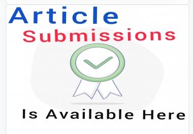 100 Articles SUBMISSION To Popular Articles Directories -For Massive Traffic,  Sales and Leads