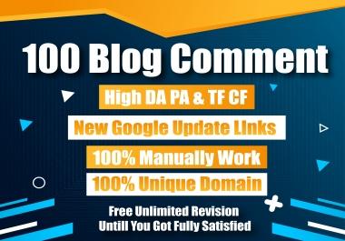I Will Provide 100 Blog Comments High DA PA Low obl