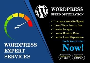 I will optimize wordpress speed improve load time