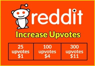 Reddit Upvotes on Your Reddit Post with promotion service