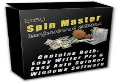 Spin Master Pro Here&rsquo s How You Can Create High Quality,  Unique Articles More Quickly and Easier
