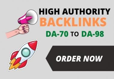 I will make high authority SEO dofollow backlinks