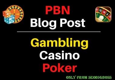 50 Casino Blog Post- Casino,  Gambling,  Poker,  Betting,  Sports Site From Web2.0 Poperties
