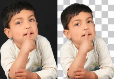 I will remove background from image to white or transparent png