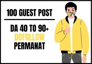 I will create 100 high da dofollow backlinks guest posts
