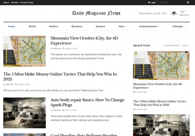 I will publish your article magazine website daily magazine news