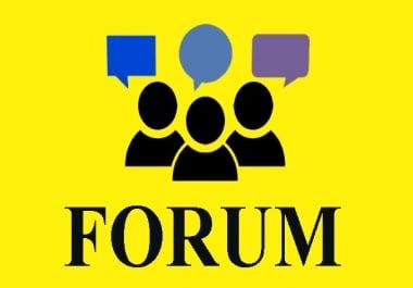 I will build 500 forum profiles SEO backlinks link building service