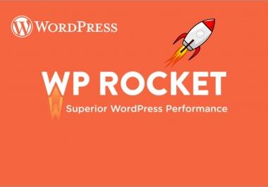 I will install WP Rocket plugin on your Wordpress Website