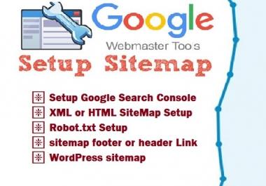 I will manually create XML html footer sitemap fix robots txt