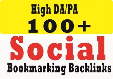provide 100+ social bookmarking on high da dofollow backlinks