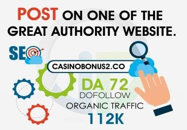 Do providing guest post on dA 72