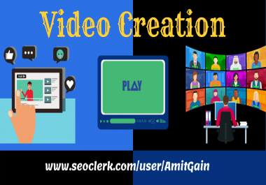 I will do video create and video submission to 20 high PR sites