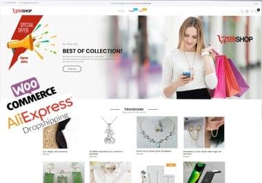 I will do wordpress woocommerce dropshipping store