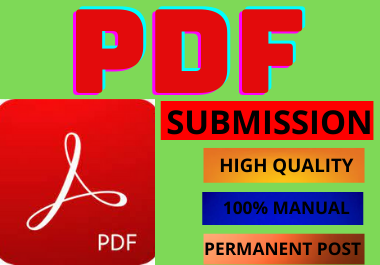 20 PDF Submission High Authority Low Spam Score Website Permanent Dofollow Backlinks