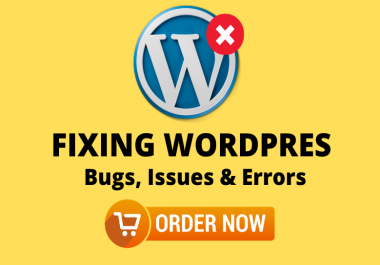 I will fix your wordpress website issues or errors