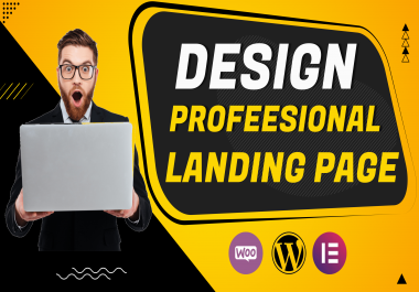 I will design wordpress landing page or squeeze page by elementor pro,  wpbakery,  divi