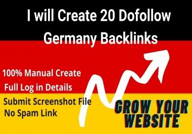 I Will Create 20 Dofollow Germany Backlinks