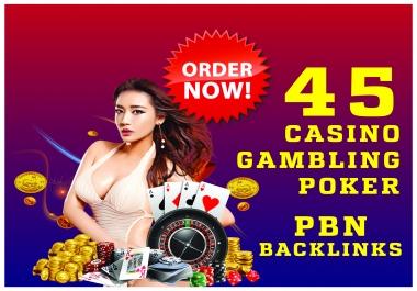 45 HQ PBN Casino Backlinks For Ranking