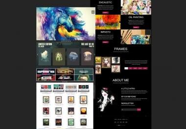 I will design PSD web template or PSD website