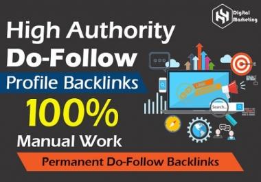I will do 100 high quality DA do-follow profile backlinks