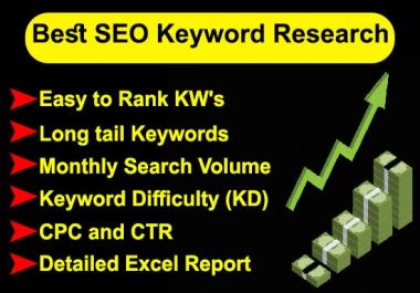 Seo Friendly Best Keywords research For your website
