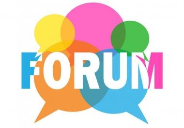 I Can Promote Your Site on 100+ Forum Sites