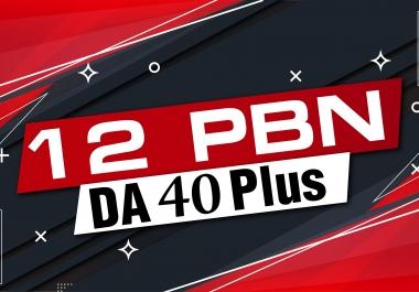12 Manual PBN'S Post Homepage Dofollow Backlinks TF-CF 20+ High Quality