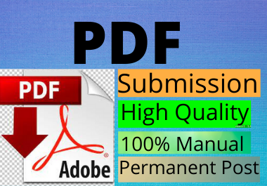 26 PDF submission manually High DA low spam score manually links building