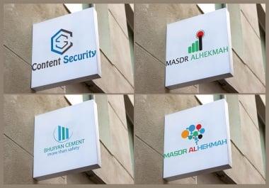 I will do minimal,  corporate outstanding logo design